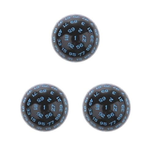 3er-Set mehrseitige Acryl-Würfel für Tischbrett, Rollenspiele, Bar, Club, Blau 3er-Set mehrseitige Acryl-Würfel für Tischbrett, Rollenspiele, Bar, Club, Blau von Mealoodiousmusea