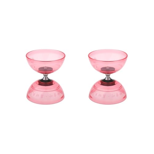 Mealoodiousmusea 2 Set Jonglierspielzeug Dreifachlager Diabolo mit Handstäben & Schnur Rot 13 cm Mealoodiousmusea 2 Set Jonglierspielzeug Dreifachlager Diabolo mit Handstäben & Schnur Rot 13 cm von Mealoodiousmusea