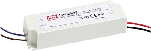 Mean Well LPV-20-24 LED-Trafo Konstantspannung 20W 0 - 0.84A 24 V/DC nicht dimmbar, Überlastschutz von Mean Well