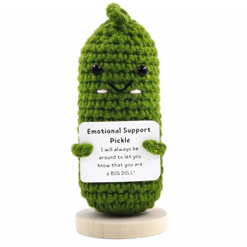 Meanju Positive Kartoffel Gurken Kuscheltier, Pocket Hug Emotional Support Pickles Gurke Glücksbringer Mutmacher Geschenk Positive Handgestrickt Beste Geburtstagsgeschenk für Freundin Meanju Positive Kartoffel Gurken Kuscheltier, Pocket Hug Emotional Support Pickles Gurke Glücksbringer Mutmacher Geschenk Positive Handgestrickt Beste Geburtstagsgeschenk für Freundin von Meanju