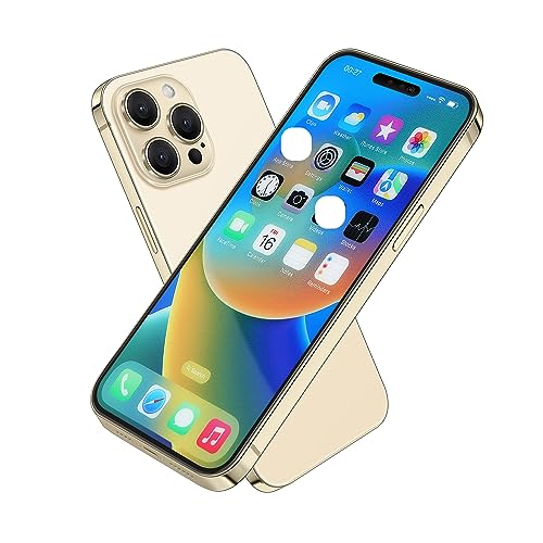 Anzeige gefälschte Spielzeug Telefon Handy Metallic-Modell Nicht funktionierende Replik 1:1 Telefon für Phone 14 pro gefälschte Spielzeug Handy, 13pro Golden Farbbildschirm von Mearar