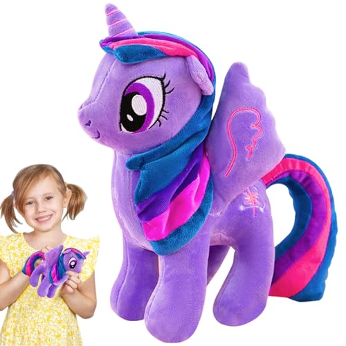 Pferd Plüschtier, Kuscheltier Plüschtier, Kuscheltier Pferd Plush 20 cm, Stofftier Pony Regenbogen, Plüsch Stofftier Kuscheltier Geschenke für Kinder Spielzeug Geburtstag Weihnachten Geschenk Plushies von Mecctuck