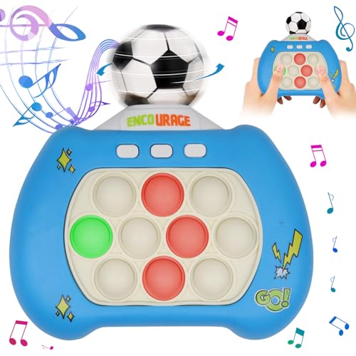 Pop Spielmaschine, Pop It Spiel, Puzzle Spielmaschine, Fingerspielzeug, Handheld Spielekonsolen, Elektronisches Sensorspiel, 360° Drehbarer Fußball, Geschicklichkeitsspiele für Kinder Erwachsene (B) von Mecctuck