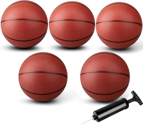 Mechaniker 25cm Mini Basketball für Indoor-Mini-Basketballkorb, Kleiner Ersatz-Softball für aufblasbaren Pool, Strand-Sandkasten, Outdoor Geschenkpaket für Kleinkinder, Kinder und Erwachsene, 5 Stück Mechaniker 25cm Mini Basketball für Indoor-Mini-Basketballkorb, Kleiner Ersatz-Softball für aufblasbaren Pool, Strand-Sandkasten, Outdoor Geschenkpaket für Kleinkinder, Kinder und Erwachsene, 5 Stück von Mechaniker
