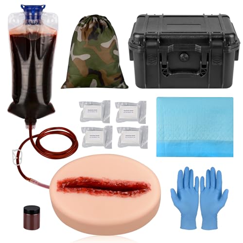 MedEduQuest Laceration Wound Packing Trainer Kit, Stop The Bleed Training Kit, Bleed Control Kit für Medizinische Kurse – Taktische Box von MedEduQuest