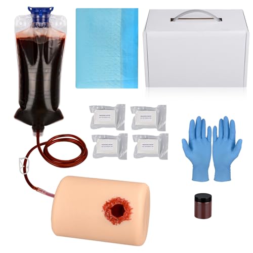 MedEduQuest Wundverpackung und Tourniquet Trainer Kit, Blutkontrolle Tourniquet Trainer, Stop The Bleed Training Kit für medizinische Klassen - Koffer von MedEduQuest