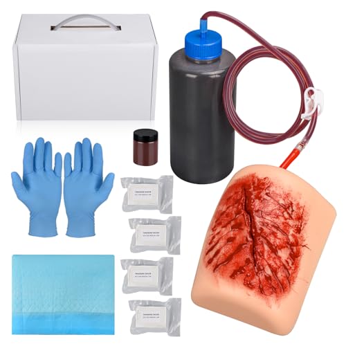 MedEduQuest Wundverpackung und Tourniquet Trainer Kit, Blutkontrolle Tourniquet Trainer, Stop The Bleed Training Kit für medizinische Klassen - Koffer von MedEduQuest