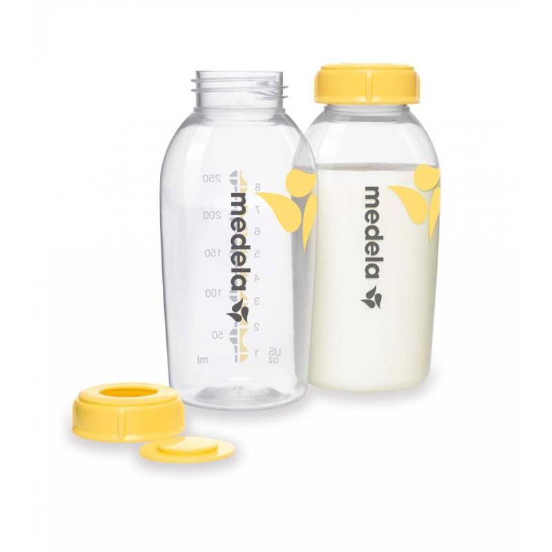 Medela 2er-Pack Muttermilch-Flaschen 250 ml, Kunststoff von Medela