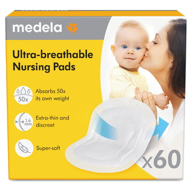 Medela Einweg-Stilleinlagen 60 Stück, ultra-atmungsaktiv von Medela