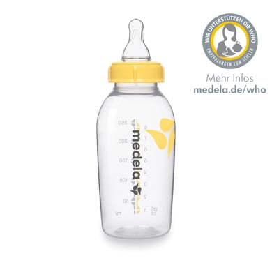 medela Muttermilchflasche 250 ml mit Sauger M Mittlerer Fluss von Medela