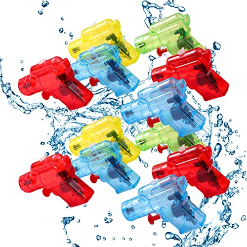 Kleine Wasserpistole Mini Gun Strand Wasser Kampfspielzeug Schwimmbad Spiel 50pcs zufällige Farbe, Mini -Waffe von Mednkoku