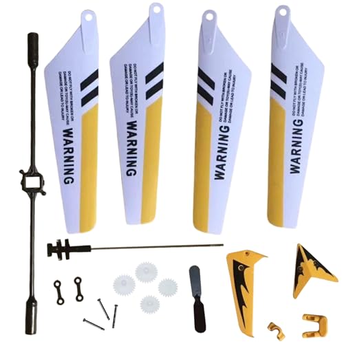 RC -Hubschrauberteile, Leichter Klingen -RC -Hubschrauber, praktischer Mehrzweckfull -Set -RC -Hubschrauber -Ersatzteile für S107 /S107G RC Helicopter, Style1, Blade RC Helicopter von Mednkoku