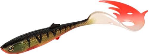 Gummifisch Gummi Köder Mikado Sicario Pike Tail (14cm/BOODY Perch) von Meduza