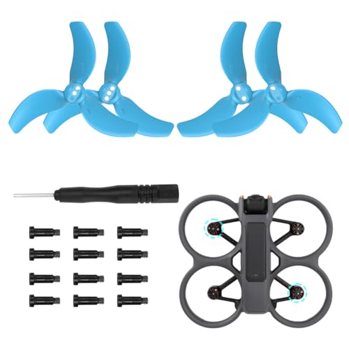 Propeller für Avata 2 Propeller,Drohne Avatar Propeller mit 12 Schrauben & Schraubendreher,Zubehör für Drohnenersatz,3032S DJI Avatar 2 Propeller Blätter Geräuscharm,Zubehör für Drohnenersatz 8Pcs von Meenewching