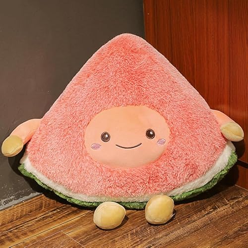 Meetiger Karikatur Wassermelone Kirsche Ananas Weiches Plüschtier Niedliche Früchte Spielzeug Gefülltes Kissen Puppen für Kinder Mädchen Geschenk 50cm Wassermelone von Meetiger