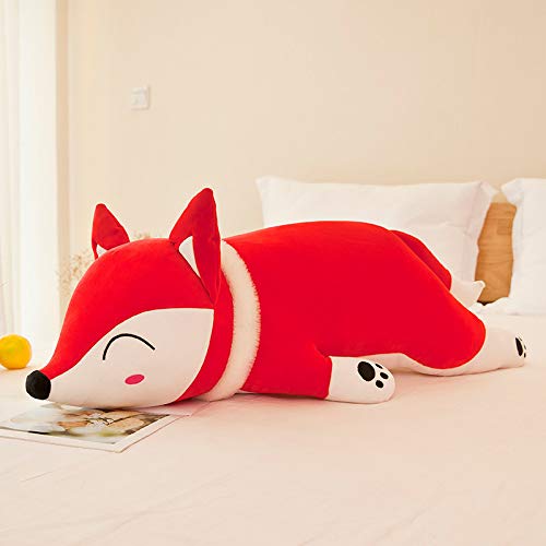 Meetiger Kawaii Fuchs Plüschtiere Niedliche weiche Fuchs Kissen Kuscheltiere Puppe Schlafkissen für Mädchen Kinder Geburtstagsgeschenk 30cm Rot von Meetiger