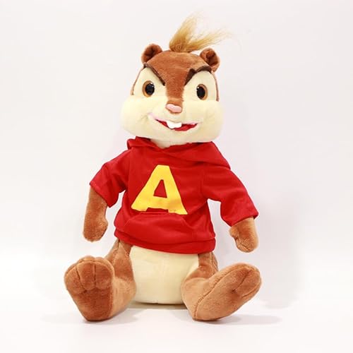 Meetiger Kawaii sitzende Streifenhörnchen Plüschpuppe Eichhörnchen Spielzeug Niedliche Streifenhörnchen Alvin Theodore Simon Kuscheltier Puppe Kind Geburtstagsgeschenk 25cm Alvin von Meetiger