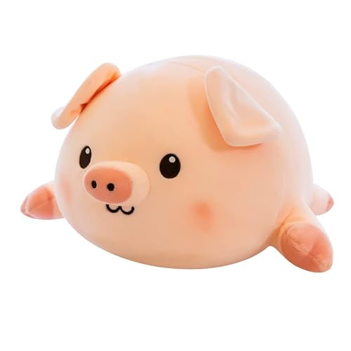 Meetiger Niedliches Karikatur-Schwein Plüsch-Spielzeug Kawaii Rosa Schwein Kissen Gefüllte Tiere Kissen Puppe für Kinder Geburtstag 38cm Rosa von Meetiger