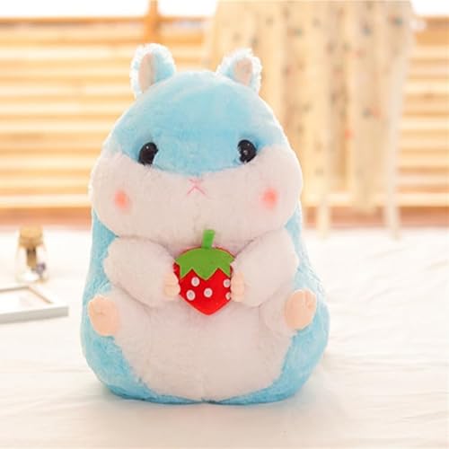 Meetiger Schöne Simulation Hamster Plüschtiere Niedliches Hamsterkissen Stofftier Puppe Umarmungskissen für Kinder Geburtstagsgeschenk 30cm Blau von Meetiger