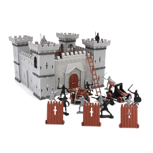 3D Schlossmodell, Mittelalterliches Schlossspiel Infanterie Zubehör Spielset Spielzeug für Selbstmontiertes Castle Castle Modell von MeevrgR