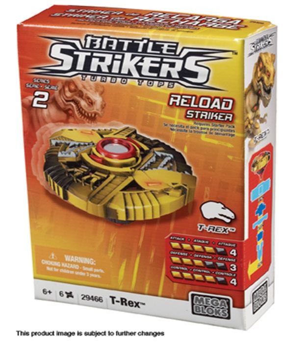 Battle Strikers Kreisel, Serie 1, 6fach sortiert von Mega Bloks