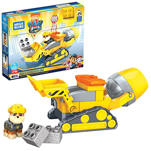 MEGA GYW91 - MEGA Bloks Paw Patrol Baumaschine Bauset mit 17 Bausteine, Spielzeug-Set für Kinder ab 3 Jahren von Mega Bloks