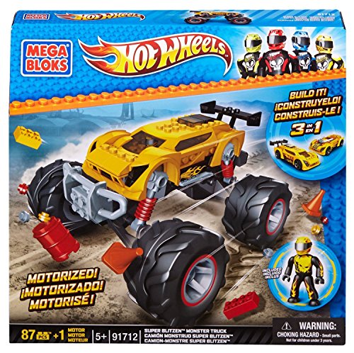 Mega Bloks 91712 - Hot Wheels - Super Blitzen Stunt Truck von Mega Bloks