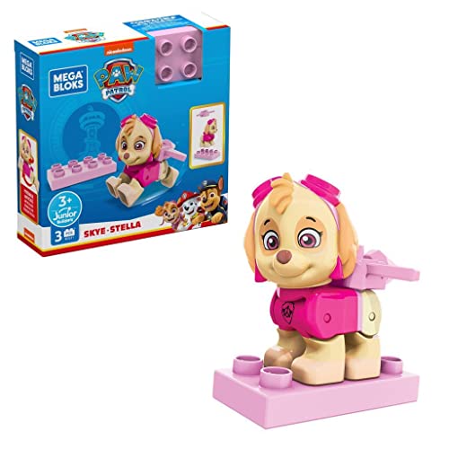 Mega Bloks Paw Patrol: Skye - Rosa Baukasten mit thematischem Zubehör für Kinder ab 3 Jahren - 10.25 x 7.44 x 5.25 inches von Mega Bloks