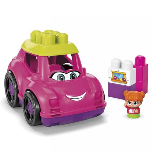 MEGA BLOKS-Bausteine Bausteinset für Kleinkinder, Katie Cabrio mit 6 Teilen und Aufbewahrung, 1 Figur, rosa, ab 1 Jahr, GXX10 MEGA BLOKS-Bausteine Bausteinset für Kleinkinder, Katie Cabrio mit 6 Teilen und Aufbewahrung, 1 Figur, rosa, ab 1 Jahr, GXX10 von Mega Brands
