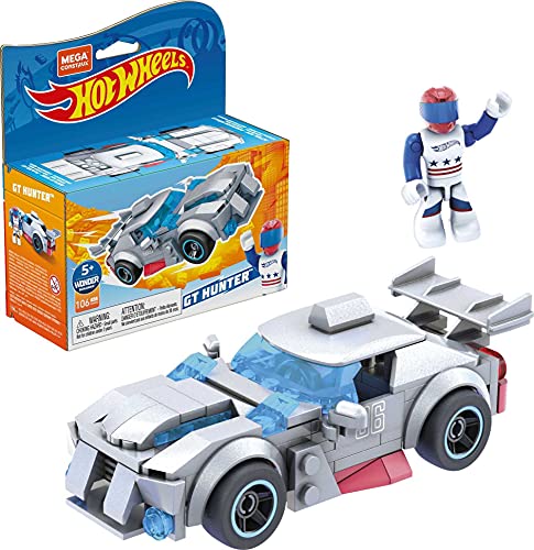 MEGA GVM32 - MEGA Construx + Hot Wheels GT Hunter Fahrzeug zum zusammenbauen, Spielzeug Bauset, für Kinder ab 5 Jahren von Mega Construx