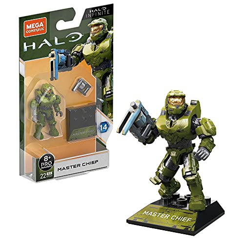 Mega Construx Halo Heroes Series 14 – Figur mit Gelenken, 5 cm – Master Chief von Mega Construx