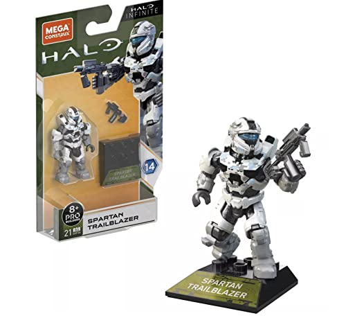 Mega Construx Halo Heroes Series 14 – Figur mit Gelenken, 5 cm – Spartan Trailblazer von Mega Construx