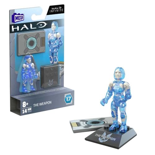 Mega Construx Halo Heroes Series 17 – HKT07 – Figur mit Gelenken, 6 cm – The Weapon von Mega Construx