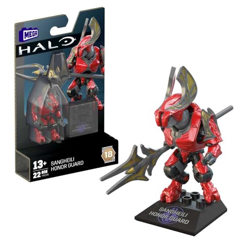 Mega Construx Halo Heroes Series 18 – HNC49 – Actionfigur 6 cm – Sangheili Honor Guard von Mega Construx