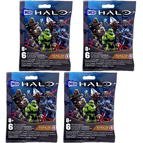 Mega Construx Halo Universe Serie 2 Blind Bag Minifiguren (4 Stück) von Mega Construx