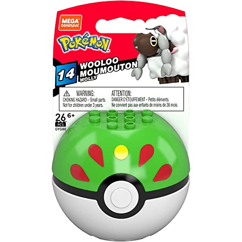 Mega Construx Pokemon Wooloo Poke Ball Bauset von Mega Construx