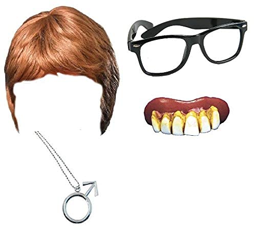 Mega_JumbleSale® Herren Austin Powers Groovy 50er Jahre Junggesellenabschied 4-teiliges Kostüm-Set von Mega_JumbleSale