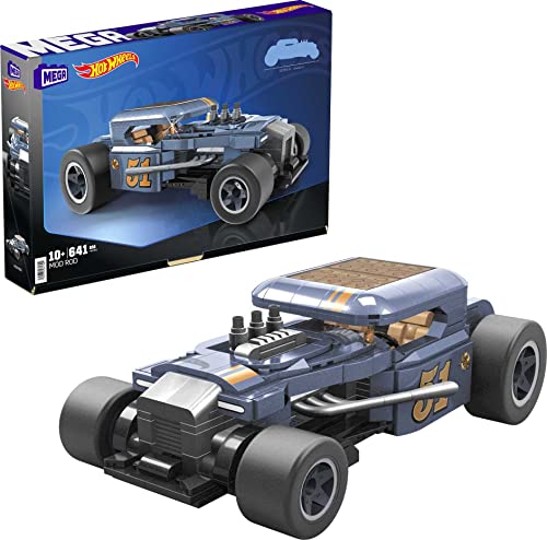 MEGA Hot Wheels Mod Rod Bauset mit 641 Teilen, authentischen Details, Funktionen und Überraschungen, Sammler-Geschenkset für Erwachsene von MEGA