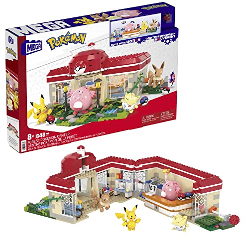 Mega Pokémon Bauset, 648 Teile, mit Pikachu, Chaneira, Evoli und Togepi, Bauspielzeug für Kinder und Erwachsene, Sammelfigur, ab 8 Jahren, HNT93 von MEGA WONDER POKEMON