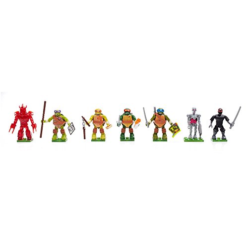 MEGA Mattel Bloks DMX21 - Teenage Mutant Ninja Turtles Mikro-Aktions-Figuren Sortiment Blindpacks rollierend von MEGA