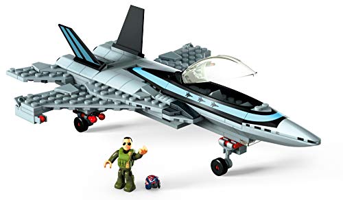 Mega Construx GPP89 Construx Probuilder Top Gun Jet, Spielzeug ab 6 Jahren von Mega