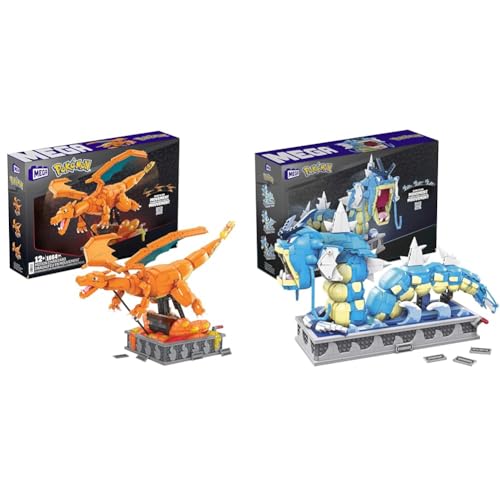 Mega Pokémon Actionfigur Bauspielzeug für Erwachsene Pokémon Figuren Bauset Garados, 2.186 Teile von Mega