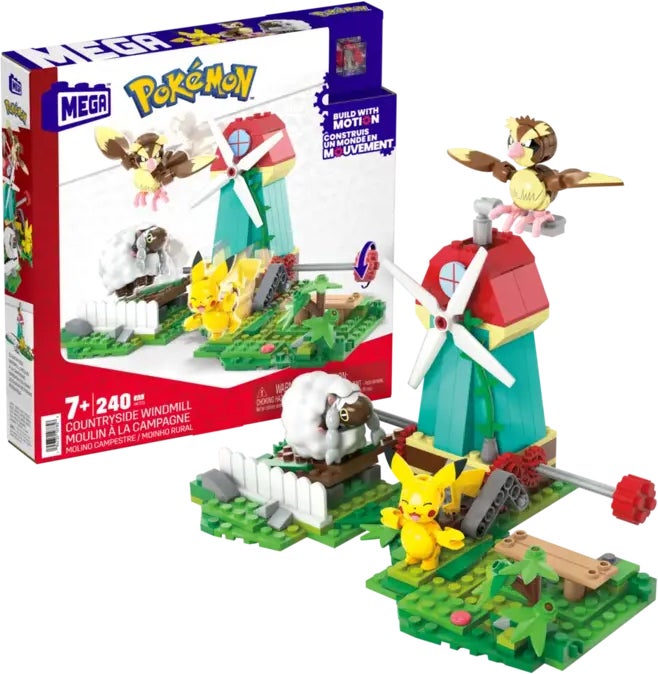 Mega Pokémon Baukasten Windmühle 240 Teile von Mega