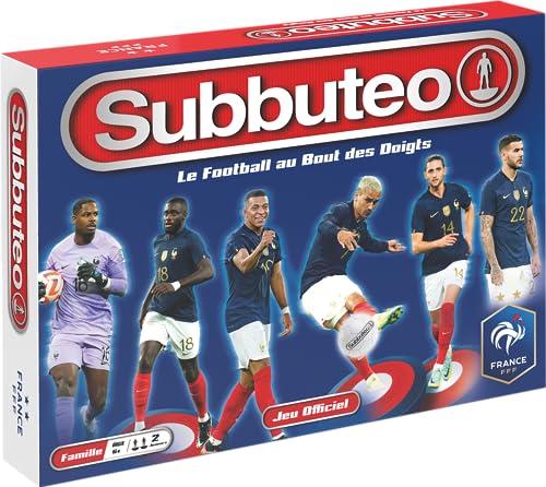 Megableu World Soccer International Subbuteo FFF-Tischspiel - Erleben Sie die Leidenschaft des Fußballs, ab 6 Jahren, Mehrfarbig, 678325 von Megableu