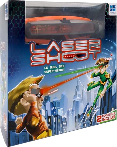 MEGABLEU - Laser Shoot - Jeux Laser Enfant - Jeux de Tir - Jeux de Combat Enfant Intérieur/Extérieur - 2 Masques Laser Inclus - Cadeau Jeu Intéractif - Jeu Plein Air - Dès 6 Ans - Version Française von Megableu