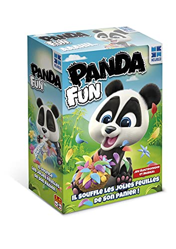 Mégableu Panda'Fun – elektronisches und musikalisches Spiel – Schnelligkeit und Geschicklichkeitsspiel – zum Spielen mit Familie oder Freunden – für 2 bis 4 Spieler – ab 3 Jahren, gelb, rot von Megableu