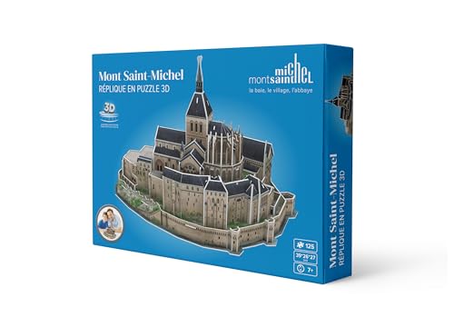 Megableu - 3D-Puzzle Mont Saint Michel – offizielles historisches Denkmal – einfache Montage ohne Kleber oder Werkzeug – 3D-Puzzle für Erwachsene und Kinder ab 7 Jahren – 125 Teile – 39 x 26 x 27 cm Megableu - 3D-Puzzle Mont Saint Michel – offizielles historisches Denkmal – einfache Montage ohne Kleber oder Werkzeug – 3D-Puzzle für Erwachsene und Kinder ab 7 Jahren – 125 Teile – 39 x 26 x 27 cm von Megableu