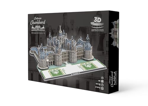 Megableu - 3D-Puzzle mit Schloss, offizielles historisches Denkmal, einfache Montage ohne Kleber oder Werkzeug, 3D-Puzzle für Erwachsene und Kinder ab 7 Jahren – 189 Teile – 41 x 39 x 21 cm Megableu - 3D-Puzzle mit Schloss, offizielles historisches Denkmal, einfache Montage ohne Kleber oder Werkzeug, 3D-Puzzle für Erwachsene und Kinder ab 7 Jahren – 189 Teile – 41 x 39 x 21 cm von Megableu