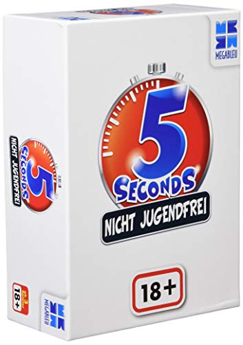 Megableu | 5 Seconds Nicht jugendfrei | Partyspiel 18+ | Gesellschaftsspiele Party | Spiel & Spaß | Schnelle Partyspiele | Gib in nur 5 Sekunden 3 Antworten! | Für 3 bis 12 Spieler ab 18 Jahren von Megableu