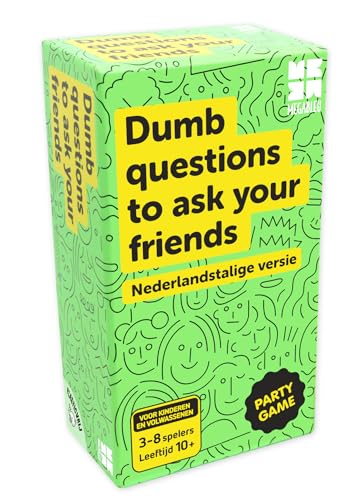 Megableu Dumb Questions to Ask Your Friends - Niederländische Version - Partyspiel für die ganze Familie - Dumme Fragen existieren von Megableu